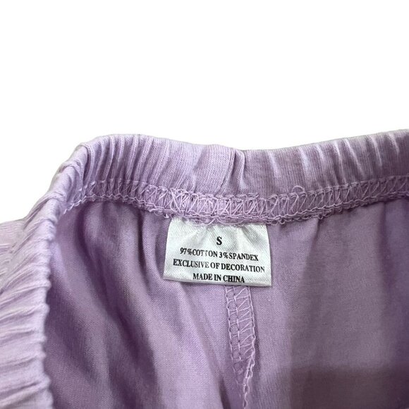 Girls 2T Lilac Ruffle Shorts - Picture 3 of 3